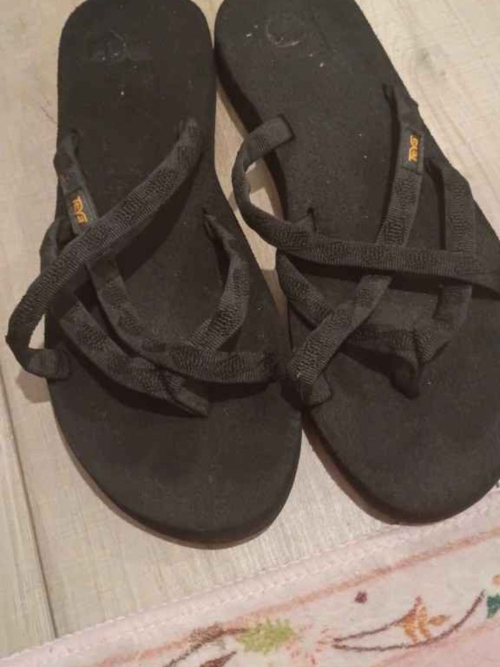 PBlack Strappy Women's Sandals - TEVA